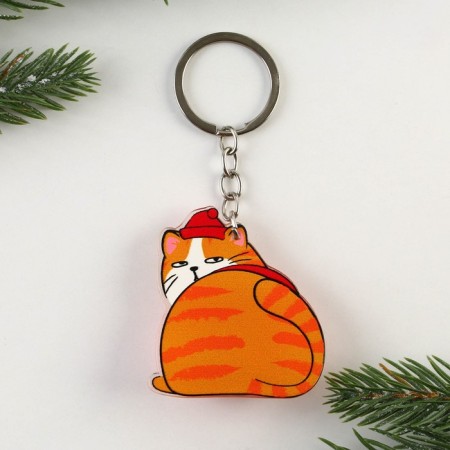 Browth -jacket anti -stress New Year's “Cat - New Year”, for the New Year, 2B1, 4.6 x 7 cm.-4