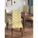 Czech on the chair "Flying Zigzag", decorative, velor