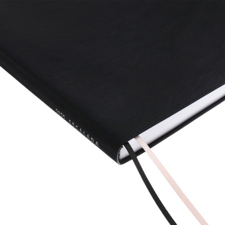 Dated 2025 diary, Escalada, A4, 120 sheets, soft cover, artificial leather, foil embossing, liesse, block 80 g/m2, black-2