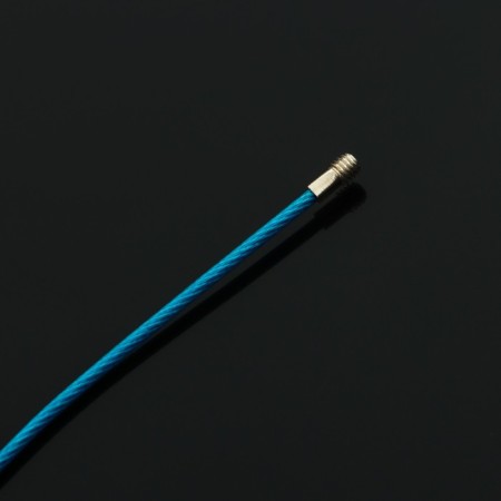 TORSO keychain, steel cable, 25 cm, blue-4