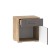 Bedside table livorno, 452x380x488, oak bunratti/software graphite MDF