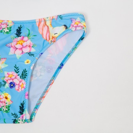 Separate swimsuit for girls, blue color, height 116-2