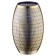 Decorative vase of glass with gold spraying, 143 × 143 × 235 mm, gold color