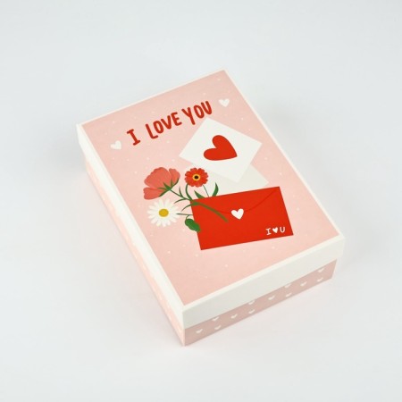 Gift folding box, packaging, “love letter”, 21 x 15 x 7 cm-1