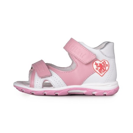 Baby sandals, size 23, pink-white color-1