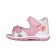 Baby sandals, size 23, pink-white color