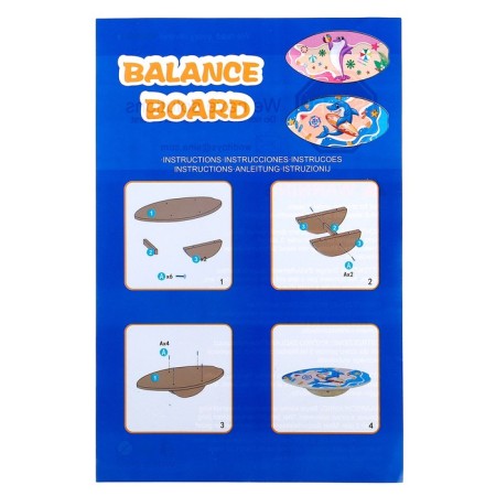 Developing game "Balancing board" pink, 45 × 22.5 × 3 cm-3