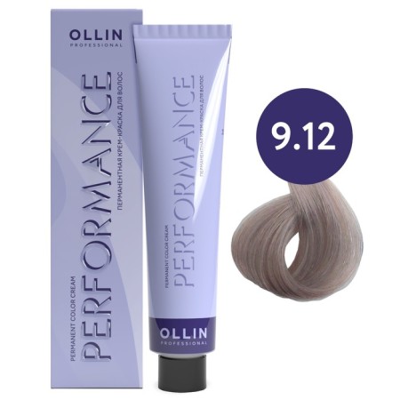 Hair caring permanent cream, tone 9/12, blond, ash-violet, 60 ml