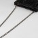 A chain for a bag, with carbines, iron, 9 × 14 mm, 120 cm, black nickel color