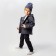 Hat for a boy, dark gray/star, size 50-54