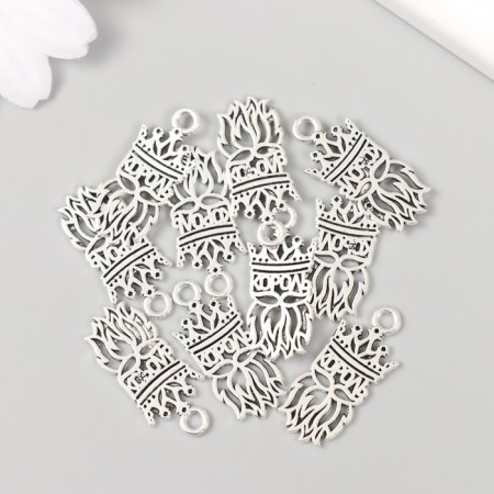 Decor metal for creativity "King" 1.1x2.5 cm-2