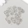 Decor metal for creativity "King" 1.1x2.5 cm