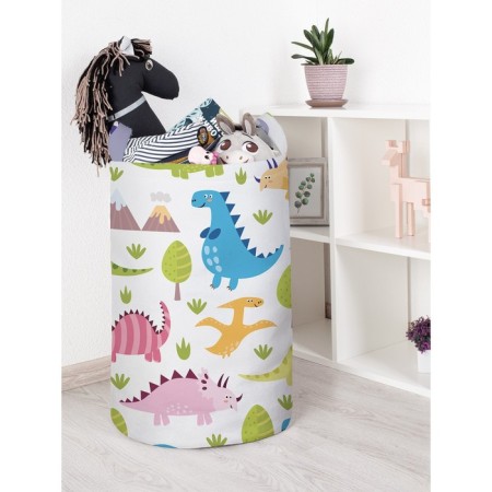 Basket for toys "Color dinosaurs, size 40x60 cm