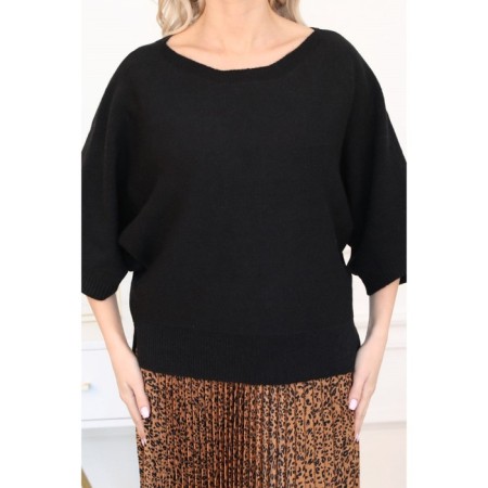 Female jumper, size 48, black color-2
