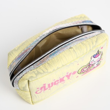 Lightning cosmetic bag, yellow color-2
