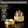 Glass jar for spices "Gold", 100 ml, 5.7 × 5.5, gold color