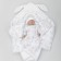 Set for discharge Demi-season Kinderlitto "Rabbit", 5 items, height 50-56 cm, white color