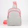 Slung bag youth textura, artificial leather, gray color