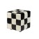 Chess pouf 400x400x420 black and white