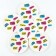 Set of paper utensils "Brash": 6 glasses, 6 plates