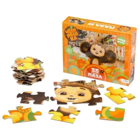 Puzzle "Cheburashka. Good mood ", 35 elements-1