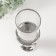 Ceramics candlestick, glass per 1 candle "Vitk" d = 7.5 cm silver 9.5x9.5x32 cm