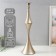 Summarler Metal for 1 candle "Rocko" silver 17.5x17.5x63.5 cm