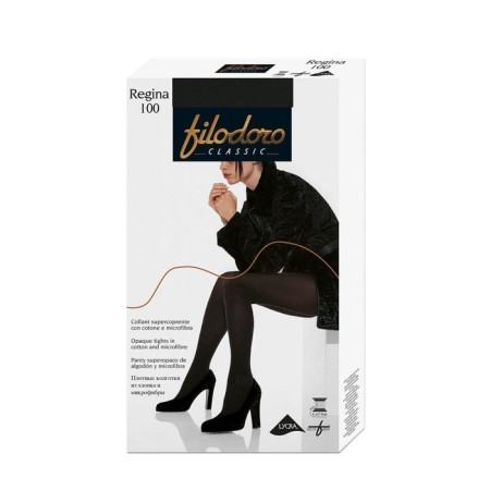 Women's tights Filodoro Regina, 100 Den, size 4, color Nero-1