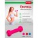 Rubberized dumbbell bradex SF 0532, pink, 0.5 kg