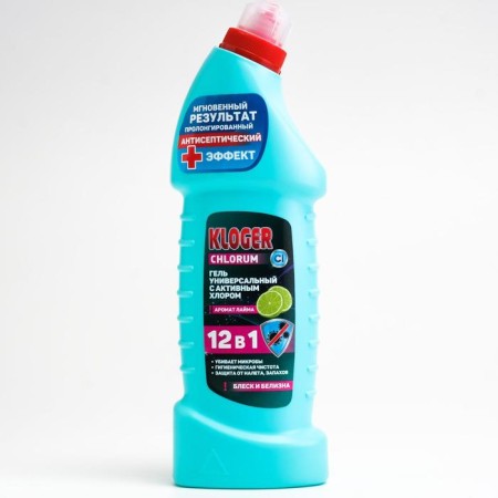 KlOger plumbing cleaner, Lime 12 in 1, 750 ml gel