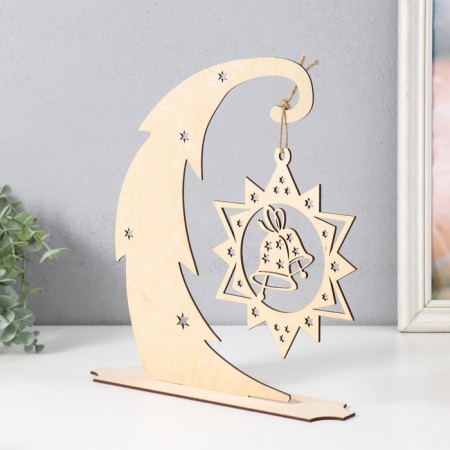 Souvenir tree "Herringbone Curvated with a star" 30x27 cm (set 3 parts)-2