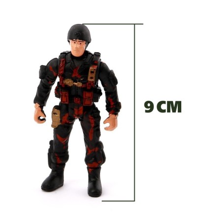 A set of soldiers "fighters", 3 pcs., With accessories, mix-1