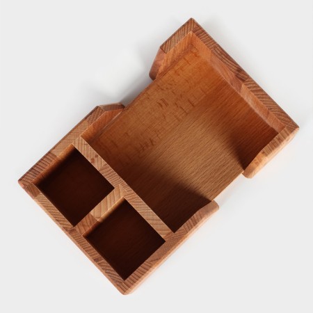 Napotnitsa - wooden organizer for 3 departments ADELICA, 14 × 21.5 × 7 cm, beech-6