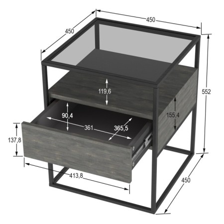 Cleat cabinet "Aiden", 450 × 450 × 552 mm, intra color-5