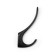 Furniture hook Cappio Heel Light, two -rod, black color