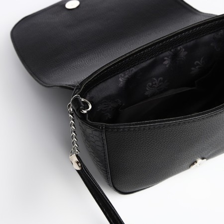 Female umka textura, messenger, small size, black color-3