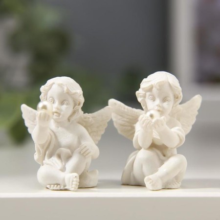 The souvenir Polystone "Angelok is considering the pearl" MIX 3.5x2.5x2.8 cm