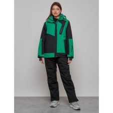 Ski suit female, size 52, green color