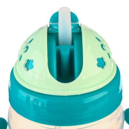 Children's stroke with silicone tube, 200 ml., With handles, color mix-4