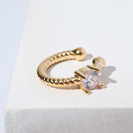 Earring "Kaff" Jewel, white color in gold-1