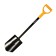 Automobile, bayonet shovel, l = 81 cm, metal stalk, with a pen, Plantic