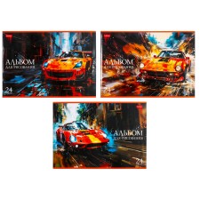 Album d/rice A4 24l on the paper clip City racing, regional cards, bl/m2, mix