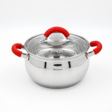 A stainless steel pan “Werner”, 2.5 l, D = 18 cm, with a lid