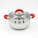 A stainless steel pan “Werner”, 2.5 l, D = 18 cm, with a lid