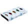 Watercolor paints, pearl, + brush, in a plastic box, 5 colors