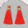 Decor for creativity Textile "Brush. Olivia" Red set 2 pcs 8x1.2 cm