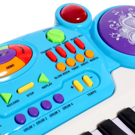 Floor synthesizer "Best Music", with a chair and a microphone-9