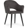 STULL OF A METALLARCAS APRA Metal/velor, black/graphite 57x57x81 cm