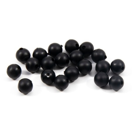 Feeder bead Namazu Soft Beads, PVC, D = 6 mm, round, black 20 pcs.