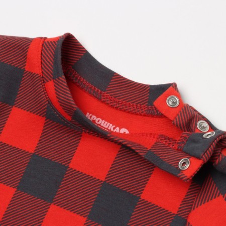 New Year. Costume: jumper and pants crumb I am "cell", height 68-74 cm, red-5
